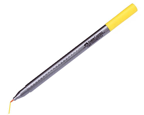 Faber-Castell Grip Pens  0.4mm  Cadmium Yellow