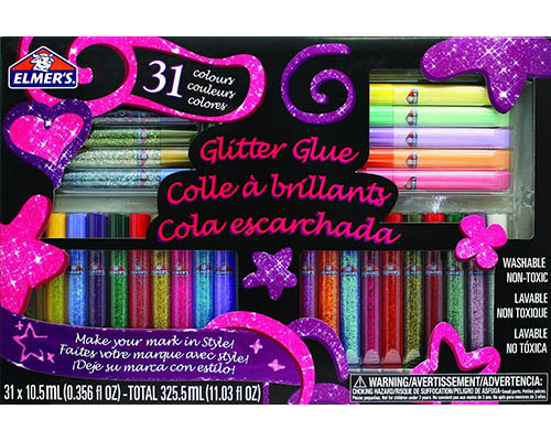 Elmer's 3D Glitter Glue Pens – 31-Pack