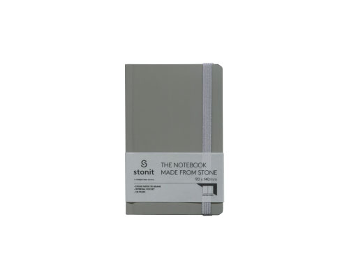 Stonit Hardcover Stone Paper Notebook - 3.5" x 5.5" - Grey