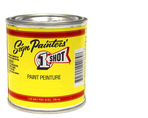 1-Shot Sign Painters' Lettering Enamel 8oz - White