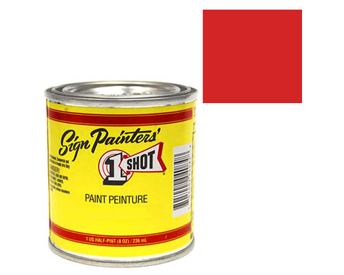 1-Shot Sign Painters' Lettering Enamel 8oz - Vermillion