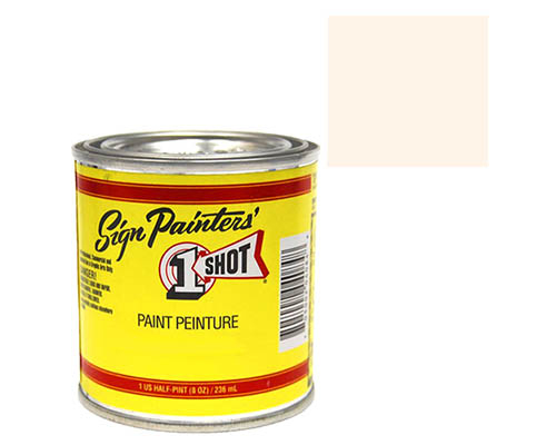 1-Shot Sign Painters' Lettering Enamel 8oz - Polar White