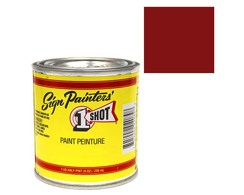 1-Shot Sign Painters' Lettering Enamel 8oz - Kool Crimson