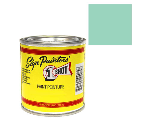 1-Shot Sign Painters' Lettering Enamel 8oz - Robin Egg Blue