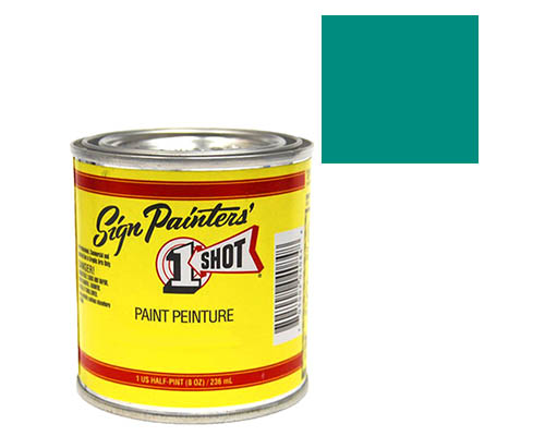 1-Shot Sign Painters' Lettering Enamel 8oz - Kansas Teal