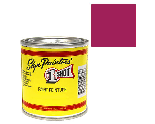 1-Shot Sign Painters' Lettering Enamel 8oz - Dark Magenta