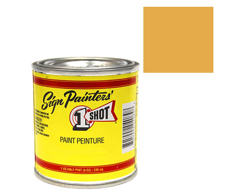 1-Shot Sign Painters' Lettering Enamel 8oz - Metallic Gold 