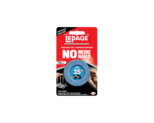LePage No More Nails – Indoor Mounting Tape – Clear