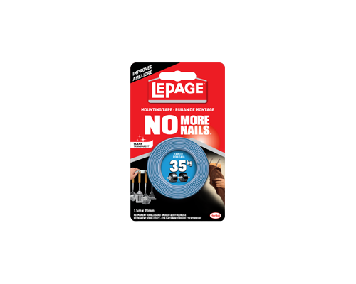 LePage No More Nails  Indoor Mounting Tape  Clear