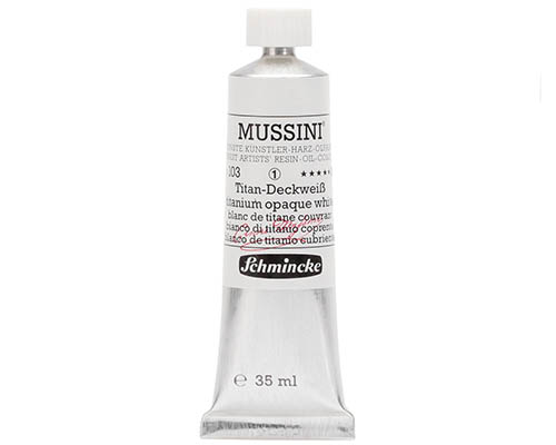 Schmincke Mussini Artists' Oil Colour - 35mL - Titanium Opaque White