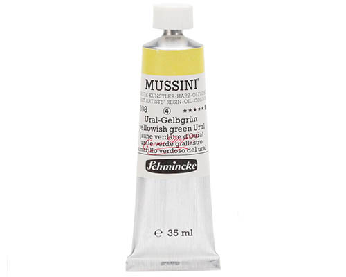 Schmincke Mussini Artists' Oil Colour - 35mL - Yellowish Green Ural