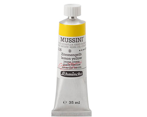 Schmincke Mussini Artists' Oil Colour - 35mL - Lemon Yellow