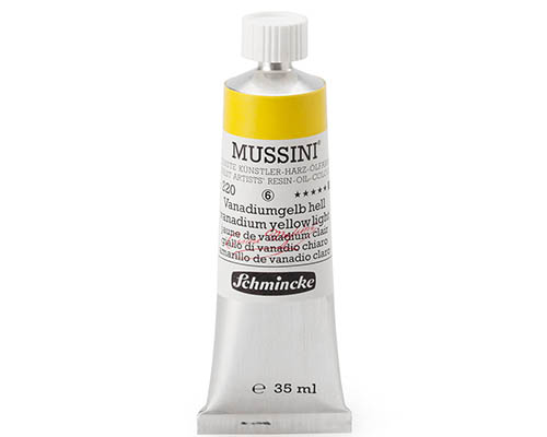 Schmincke Mussini Artists' Oil Colour - 35mL - Vanadium Yellow Light