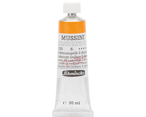 Schmincke Mussini Artists' Oil Colour - 35mL - Cadmium Yellow 3 Deep