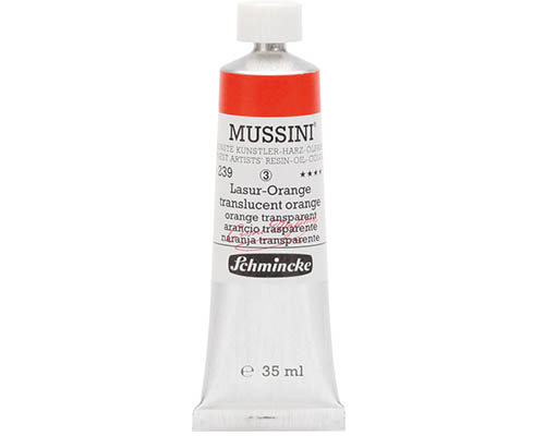 Schmincke Mussini Artists' Oil Colour - 35mL - Transparent Orange