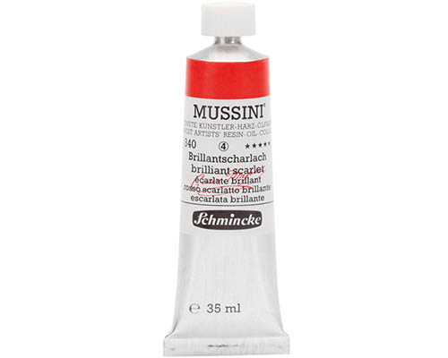 Schmincke Mussini Artists' Oil Colour - 35mL - Brilliant Scarlet