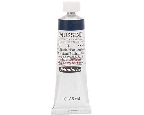 Schmincke Mussini Artists' Oil Colour - 35mL - Prussian Paris Blue