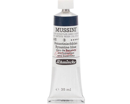 Schmincke Mussini Artists' Oil Colour - 35mL - Byzantine Blue