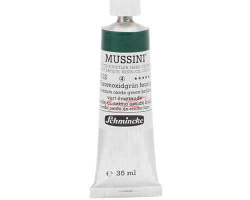 Schmincke Mussini Artists' Oil Colour - 35mL - Chromium Oxide Green Brilliant