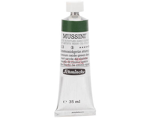 Schmincke Mussini Artists' Oil Colour - 35mL - Chromium Oxide Green Deep