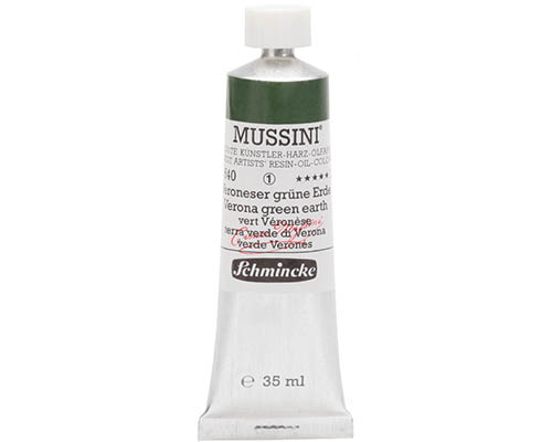 Schmincke Mussini Artists' Oil Colour - 35mL - Verona Green Earth