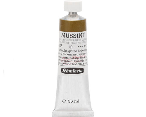 Schmincke Mussini Artists' Oil Colour - 35mL - Natural Bohemian Green Earth