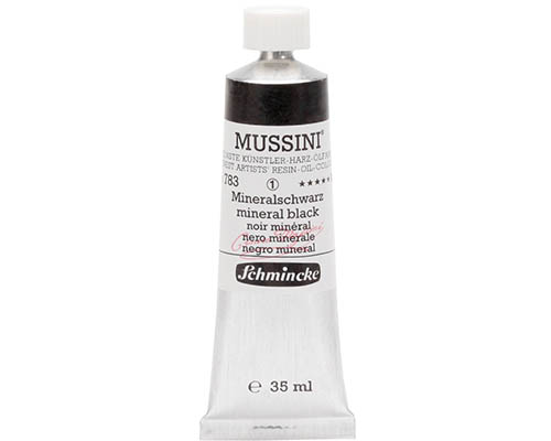 Schmincke Mussini Artists' Oil Colour - 35mL - Mineral Black