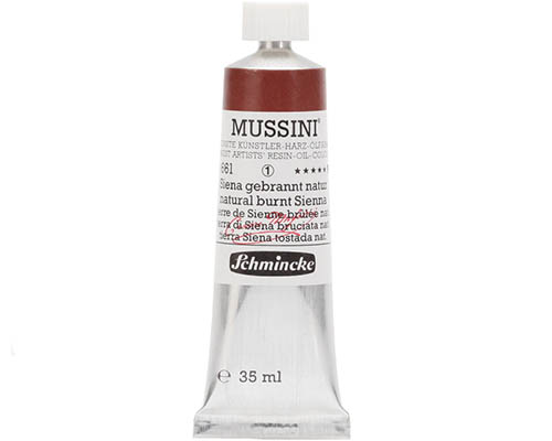 Schmincke Mussini Artists' Oil Colour - 35mL - Natural Burnt Sienna