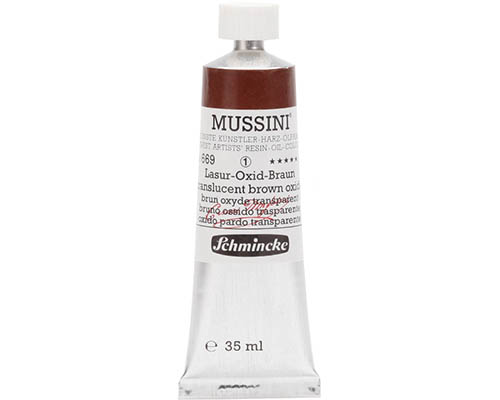 Schmincke Mussini Artists' Oil Colour - 35mL - Translucent Brown Oxide