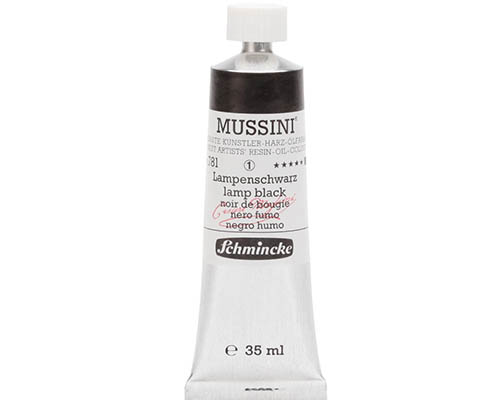 Schmincke Mussini Artists' Oil Colour - 35mL - Lamp Black