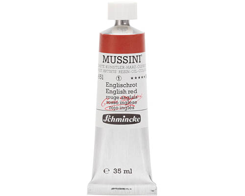 Schmincke Mussini Artists' Oil Colour - 35mL - English Red