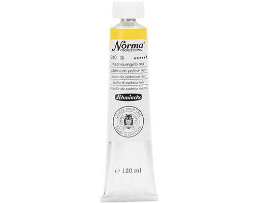 Schmincke Norma Professional Oil - 120mL - Cadmium Yellow Mix