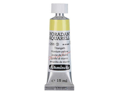 Schmincke Horadam Watercolour  15mL  Titanium Yellow