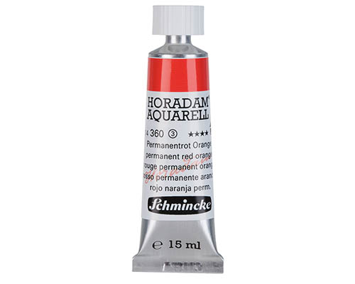 Schmincke Horadam Watercolour  15mL  Permanent Red Orange