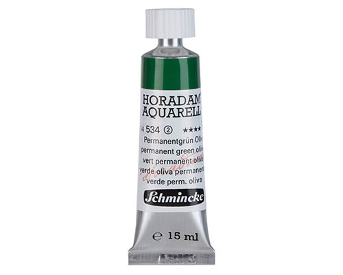 Schmincke Horadam Watercolour  15mL  Permanent Green Olive