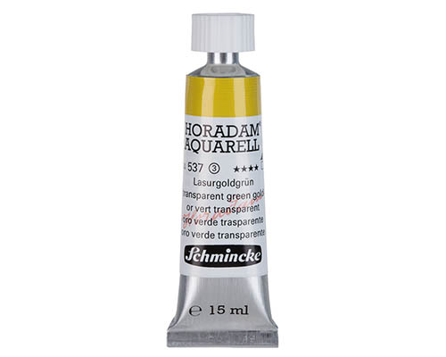 Schmincke Horadam Watercolour  15mL  Transparent Green Gold