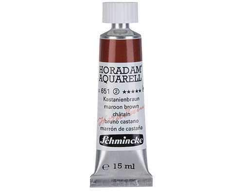 Schmincke Horadam Watercolour  15mL  Maroon Brown