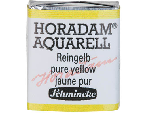 Schmincke Horadam Watercolour  Half Pan  Pure Yellow