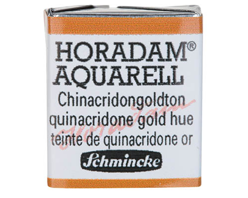 Schmincke Horadam Watercolour  Half Pan  Quinacridone Gold Hue
