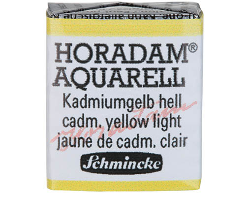 Schmincke Horadam Watercolour  Half Pan  Cadmium Yellow Light