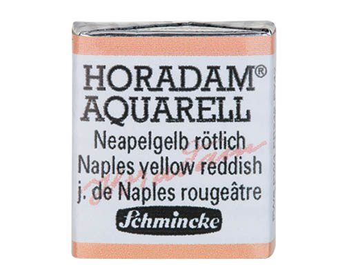 Schmincke Horadam Watercolour  Half Pan  Naples Yellow Red