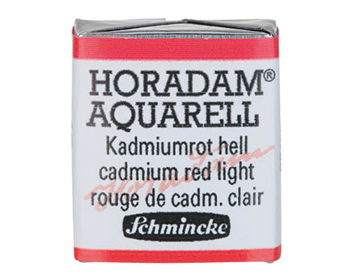 Schmincke Horadam Watercolour  Half Pan  Cadmium Red Light