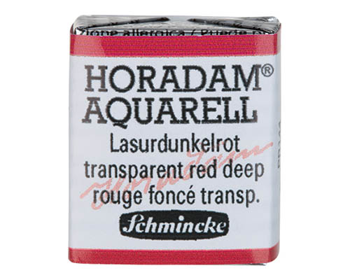 Schmincke Horadam Watercolour  Half Pan  Transparent Red Deep