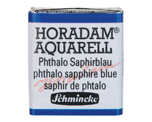 Schmincke Horadam Watercolour  Half Pan  Phthalo Sapphire Blue