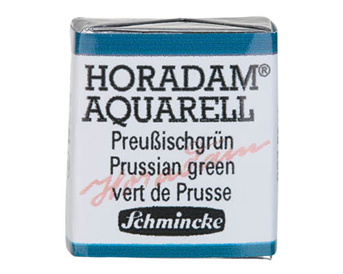 Schmincke Horadam Watercolour  Half Pan  Prussian Green
