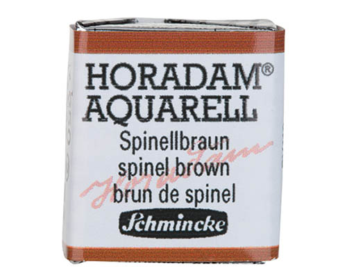 Schmincke Horadam Watercolour  Half Pan  Spinel Brown