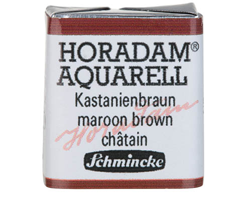 Schmincke Horadam Watercolour – Half Pan – Maroon Brown