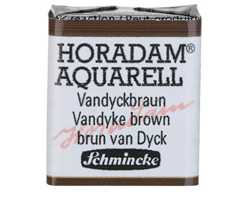 Schmincke Horadam Watercolour  Half Pan  VanDyke Brown