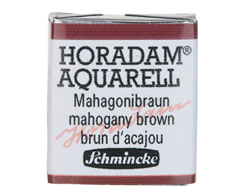 Schmincke Horadam Watercolour  Half Pan  Mahogany Brown