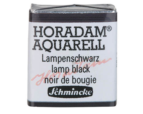 Schmincke Horadam Watercolour – Half Pan – Lamp Black